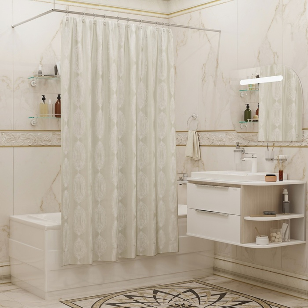 Тумба подвесная IDDIS Calipso, 80 см, полки справа, белая/под дерево, CAL80WRi95