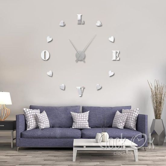 Настенные 3D часы Sweet Love