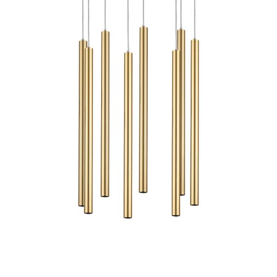 Комплект с подвесной люстрой Lightstar Tubo (574733+747233 (8шт) L8T747233