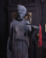 Черно-красная плеть Scandal из натуральной кожи - 60 см. (Цвет: черный)