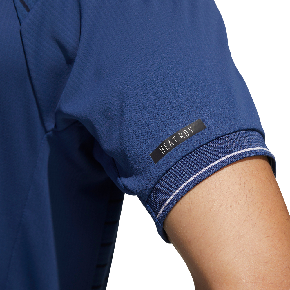 Мужское теннисное поло Adidas Heat Ready CB M PL1 - tech indigo