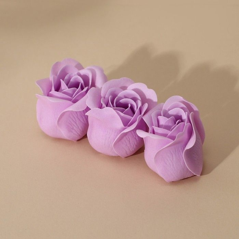 Набор из 3 бутонов твердого лепесткового мыла «С 8 марта» (Цвет: не задано)