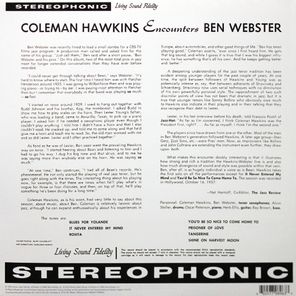 Coleman Hawkins / Coleman Hawkins Encounters Ben Webster (LP)