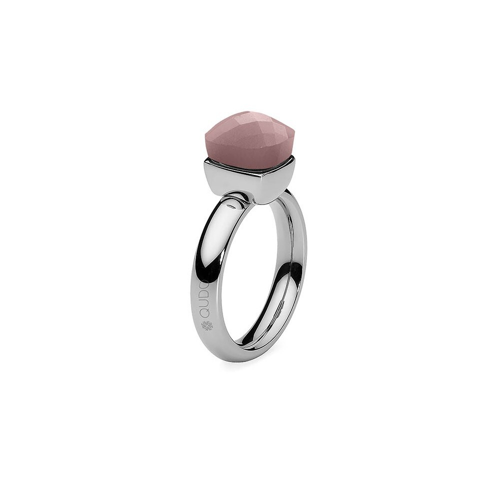Кольцо Qudo Firenze Dark Rose Opal 16.5 мм 610084 R/S цвет розовый, серебряный