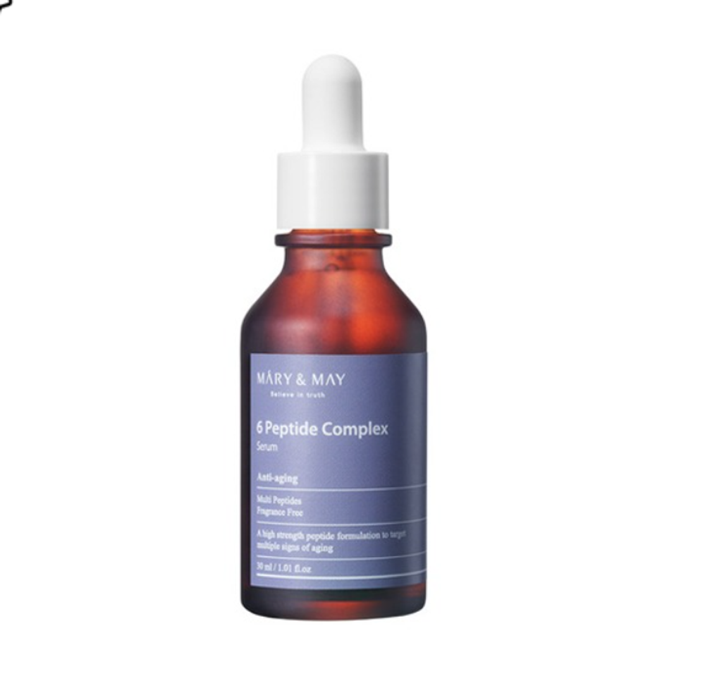 Mary&amp;May 6 Peptide Complex Serum антивозрастная сыворотка с пептидами и лифтинг - эффектом повышающая эластичность кожи