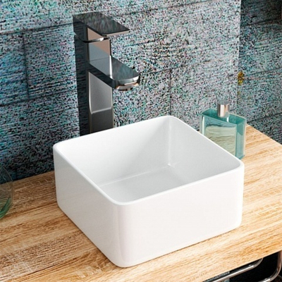 Умывальник Point Аврора 24 квадратный, белый