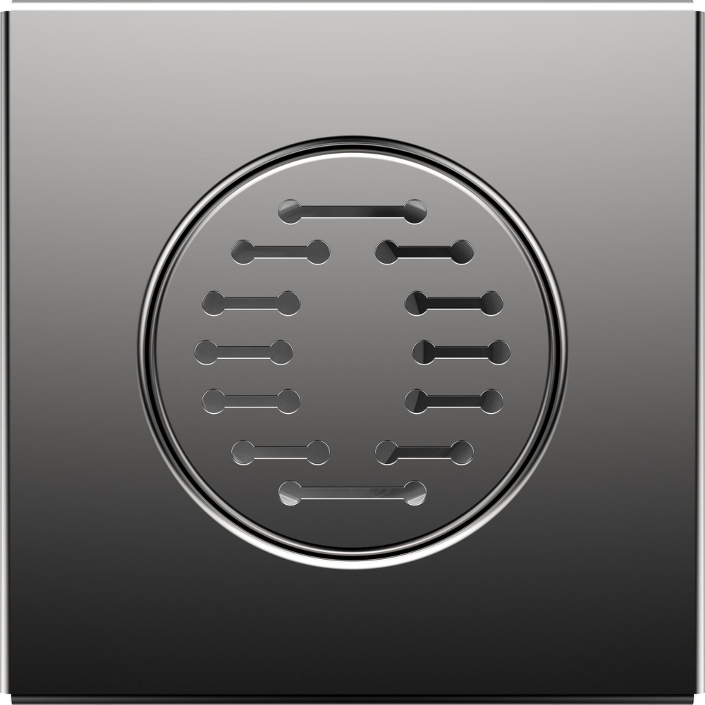 AQUANT ТРАП КВАД 150Х150ММ С ГЛЯН НЕРЖ.РЕШ, ГОРИЗ 50 ММ (ST2215-21-MR)