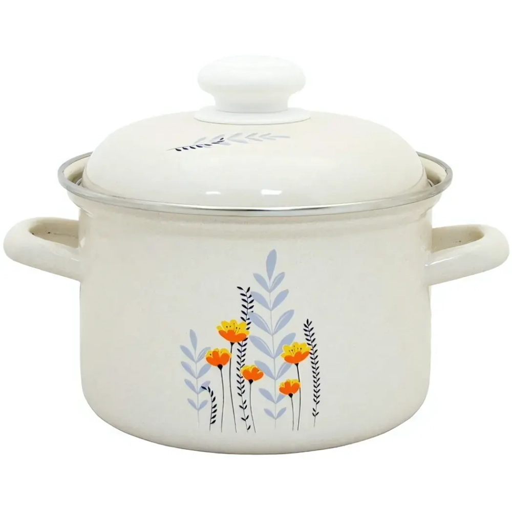 Кастрюля эмалированная 4,5л «Норвежский лес» С-1615АП2/6Жм