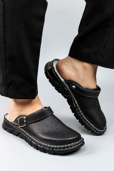 09 | "Lika" Женские сабо (черный)