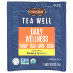 Celestial Seasonings, Tea Well, Daily Wellness, органический мед и лимон, без кофеина, 12 чайных пакетиков, 18 г (0,6 унции)
