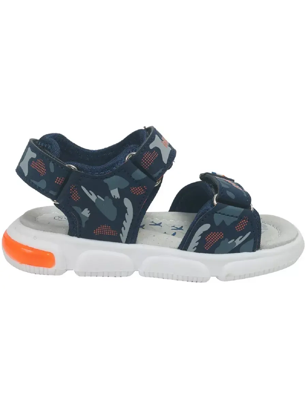 Сандалии для мальчика лето подошва со светящимися элементами