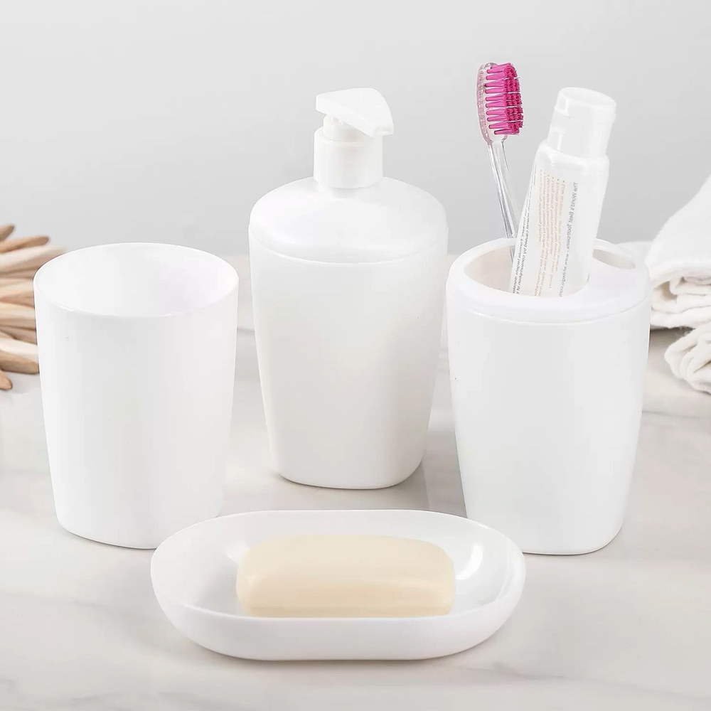 Набор для ванной "AQUA" снежно-белый