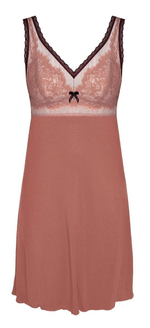 Сорочка Zoe из эластичного вискозного полотна (Размер: S) (Цвет: грязно-розовый)