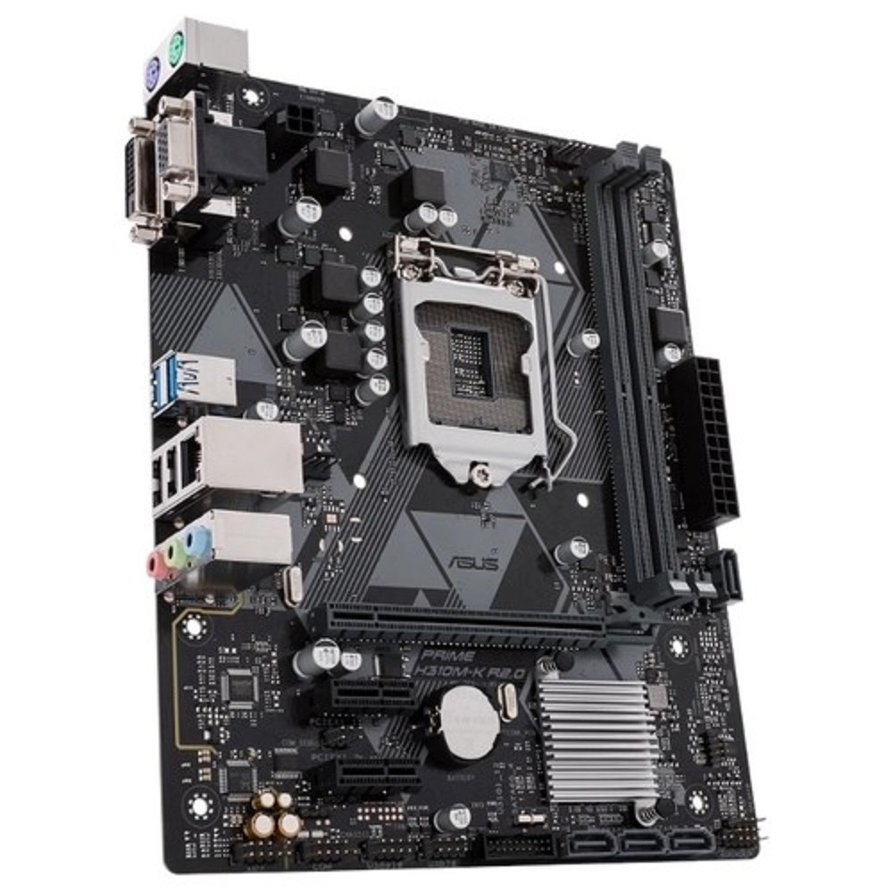 ASUS PRIME H310M-K R2.0 RTL (LGA1151, H310,  PCI-E Dsub+DVI GbLAN SATA MicroATX 2DDR4)