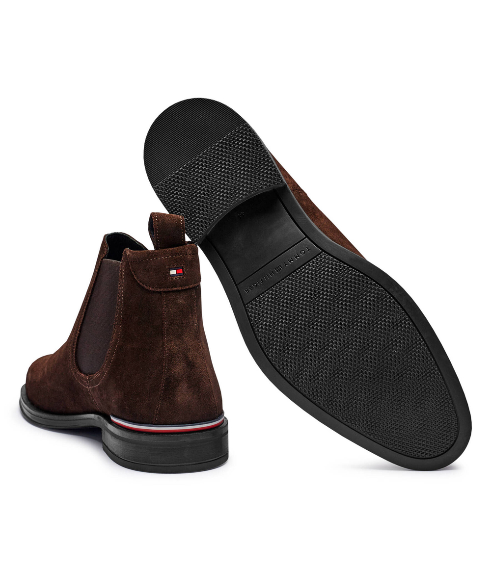 Кожаное челси Tommy Hilfiger - коричневый(FM0FM04757)