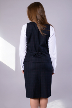 Жилет женский 3805зп, клетка #321Кб063805зп