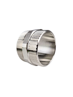 Ниппель, латунь, наружная резьба 2", никель, RTP