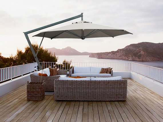 Зонт для кафе профессиональный Napoli Braccio Ø350 см