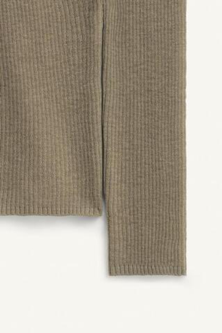 ZARA СВИТЕР С ВЫСОКИМ ВОРОТНИКОМ, СВЕТЛО-ЗЕЛЕНЫЙ