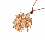 Колье лист Ester Bijoux Кипарис LF28A-RG BR