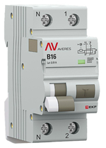 Автомат дифференциальный EKF rcbo6-1pn-16B-10-a-av