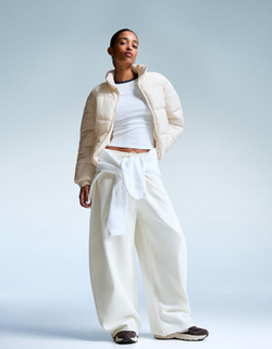 BERSHKA Куртка-пуховик, экрю