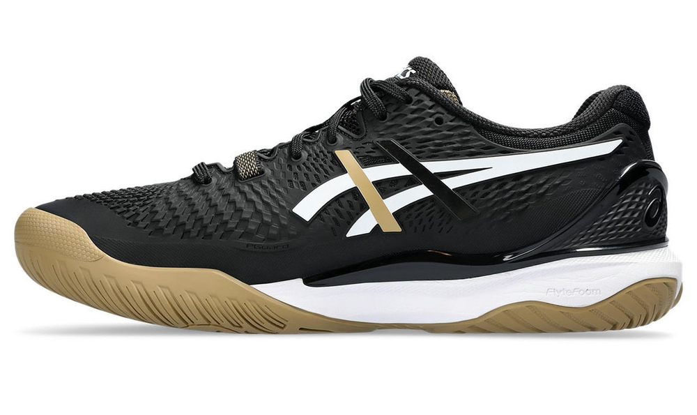 Мужские кроссовки теннисные Asics Gel-Resolution 9 BOSS - black/camel