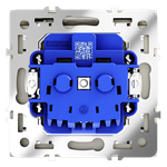 Розетка встраиваемая VOLTUM S70 с заземлением, защитными шторками и крышкой 16А, (сталь)