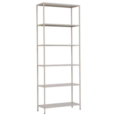 Стеллаж металлический 155х60х25, серый