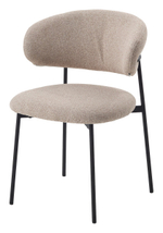 Стул М-City DISAUR Тренд (Trend) Ns04 Крем, букле, Черный каркас