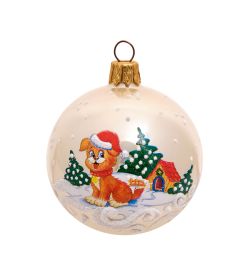 НФШ-1539/3 Ел.украшение Шар «Собачка» 65 мм