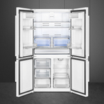 Отдельностоящий 4-х дверный холодильник Side-by-Side Smeg FQ60BDE