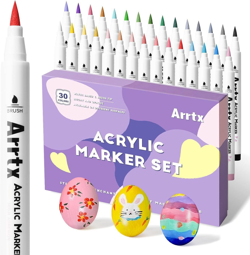 Arrtx акриловые маркеры, 30 шт, Pastel 30A