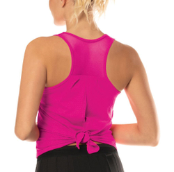Женский топ теннисный Lucky in Love Core Tie Back Tank Women - Розовый