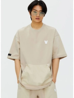 Футболка с нашивным карманом