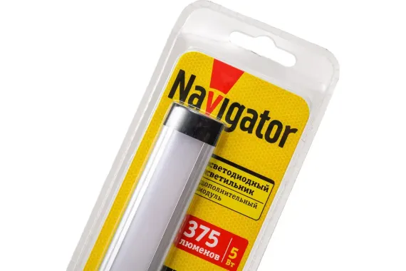 Светильник светодиодный Navigator NEL-T1 5W 375Лм 4000К 500мм доп модуль 27106