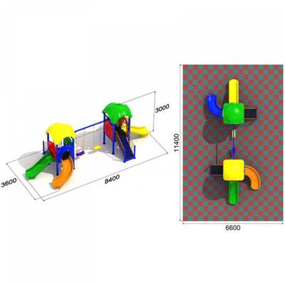 Детская игровая зона «Колокола Радости» 8.4x3.6x3 м