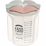 Банка для продуктов пластиковая 1,5л с 3-мя отделениями, мерной шкалой