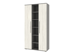 Бастион Шкаф с нишей Дуб Крафт белый / Серый шифер