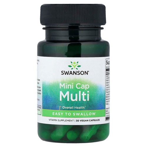 Swanson, Multi Cap Multi, мультивитамины, 30 веганских капсул