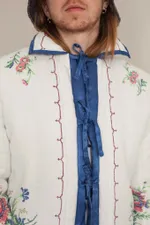 Куртка Soeurs Ocean Blue Silk Puffer Jacket