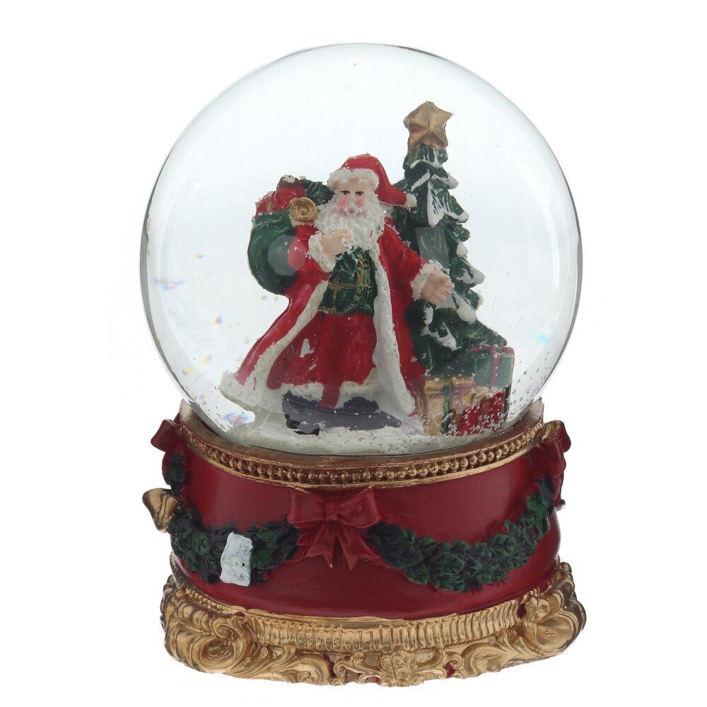 GAEM Фигурка декоративная "Дед Мороз" в стекл шаре, D 10 см, L10 W11 H13 см