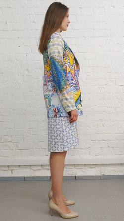 Комплект (платье и жакет) "Графика Дали"