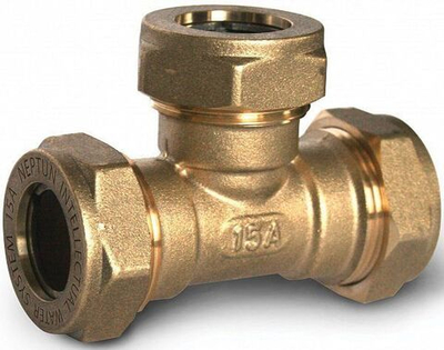 STAHLMANN Тройник обжимной Easy Fix 15х15х15 соединительный STWL15/15/150BEF