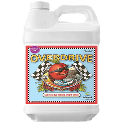 Advanced Nutrients Overdrive 250мл, 0.5л, 1л, 4л. Сильнейший стимулятор цветения и формирования плодов на природной органической основе. Доводит созревание до логического завершения. Увеличивает размер плодов и подготавливает растение к сбору урожая. Купить с доставкой по Москве и МО по низкой цене.