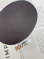 Термоаппликация "BLITZ" Термозаплатка "овал" кожзам, замша 13х10 см 02 кожзам т.коричневый