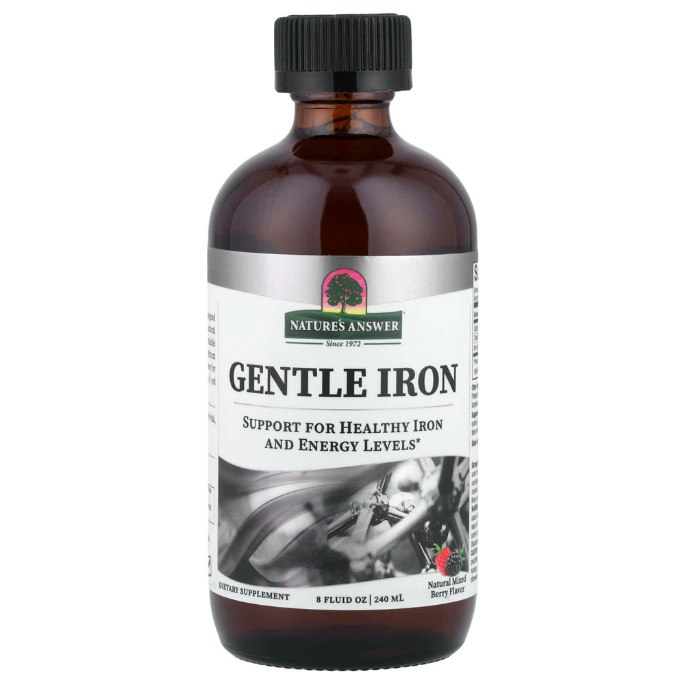 Nature's Answer, Gentle Iron, натуральное ягодное ассорти, 240 мл (8 жидк. унц.)