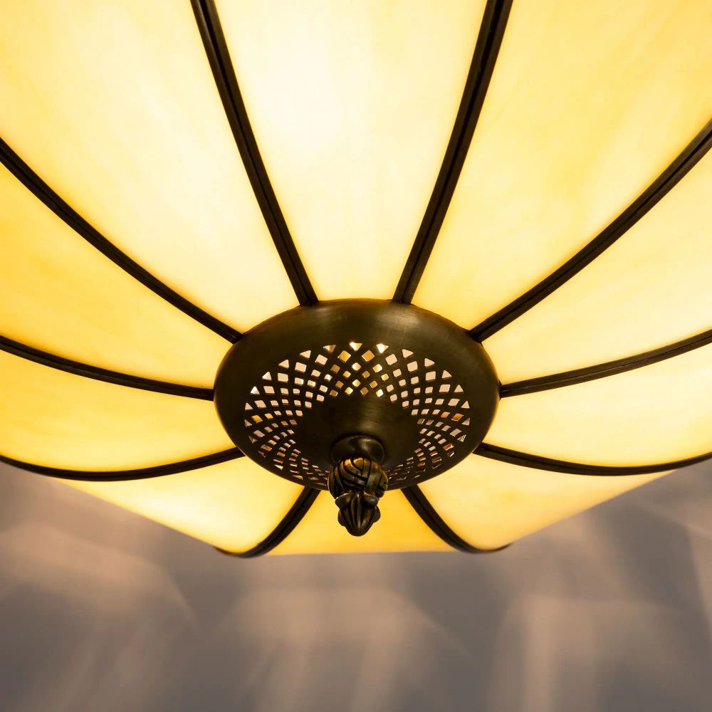 Citilux Шербург-1 CL440141 Люстра витражная потолочная Бронза