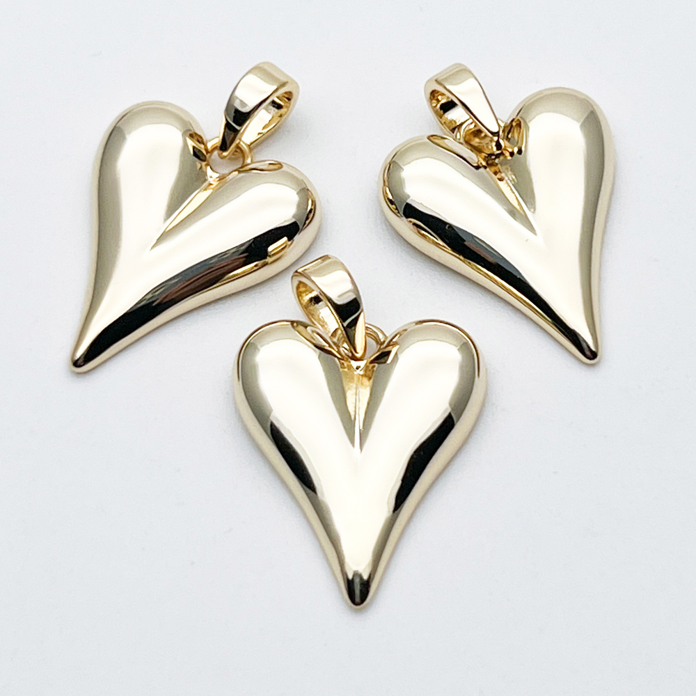 Подвеска Сердце, позолота, размер 18*15 мм + бейл 6 мм, цена за 1 шт