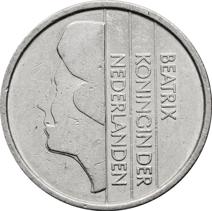 25 центов 1982-2001 Нидерланды XF